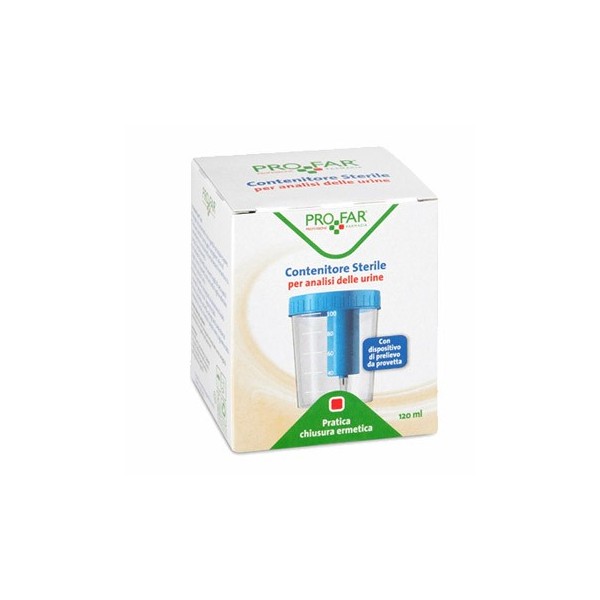CONTENITORE URINE PROFAR CON TAPPO DI SICUREZZA 120ML