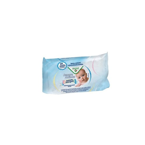 SALVIETTINE UMIDIFICATE SEMPRE ASCIUTTO 20 PEZZI PROFAR