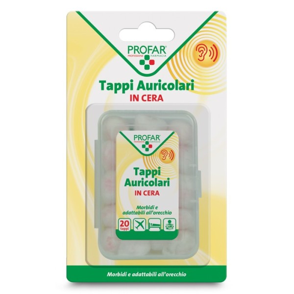 TAPPI AURICOLARI IN CERA 20 PEZZI PROFAR