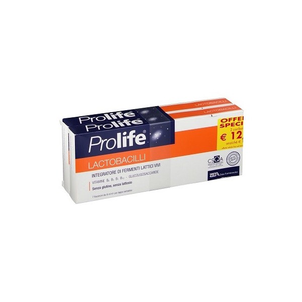 PROLIFE LACTOBACILLI DUE CONFEZIONI DA 7 FLACONCINI DA 8 ML