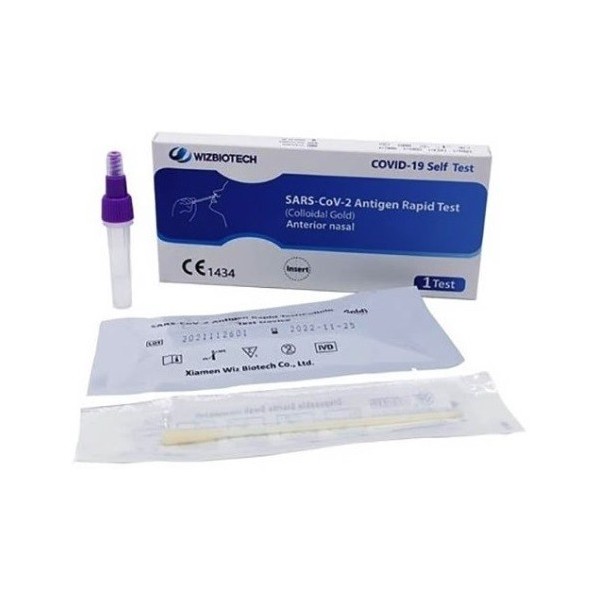 TEST ANTIGENICO RAPIDO COVID-19 AUTODIAGNOSTICO DETERMINAZIONE QUALITATIVA ANTIGENI SARS-COV-2 IN TAMPONI NASALI MEDIANTE IMMUNO