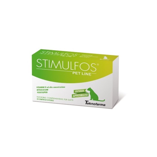 STIMULFOS PET LINE GATTO MANGIME COMPLEMENTARE SCATOLA 30 COMPRESSE