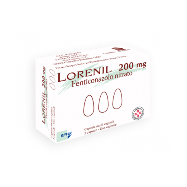 LORENIL*3CPS MOLLI VAG 200MG