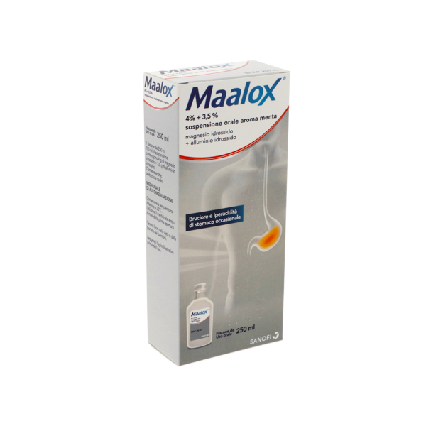 MAALOX*OS SOSP 250ML 4%+3,5%
