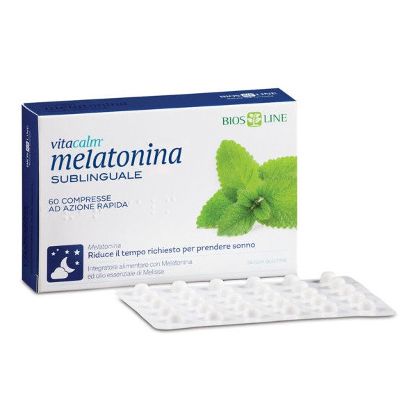 BIOS LINE VITACALM MELATONINA SUBLINGUALE 60 COMPRESSE 1 MG