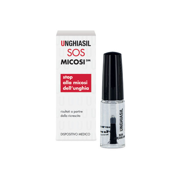 ANTIMICOTICO UNGHIASIL SOS MICOSI IN FLACONE DI VETRO 5 ML CON PENNELLO APPLICATORE + ASTUCCIO