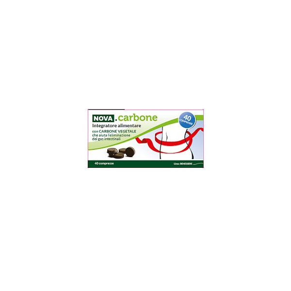 NOVA CARBONE VEGETALE 40 COMPRESSE
