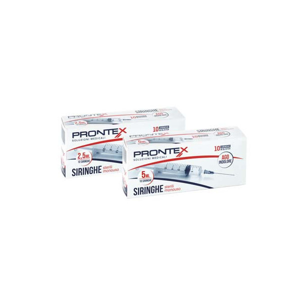 SIRINGA PRONTEX 2,5 ML AGO IND 10 PEZZI