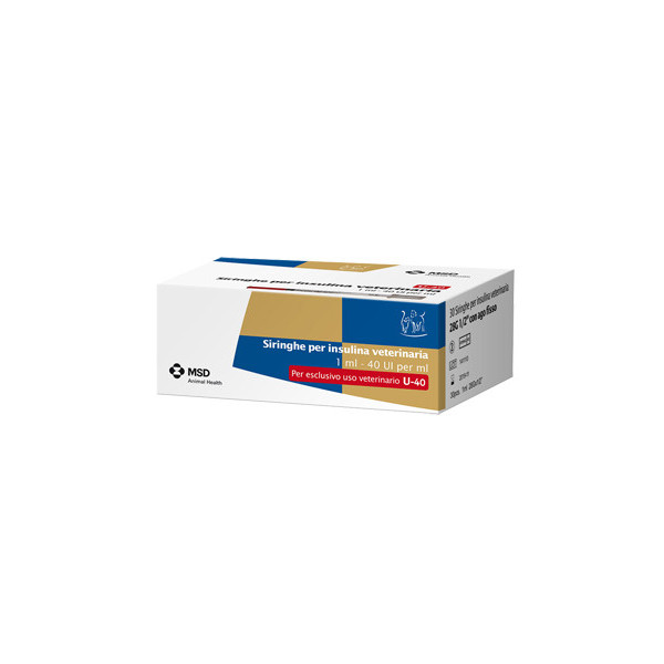 SIRINGA INSULINA USO VETERINARIO MSD-AH 30 SIRINGHE 40 UI/ML