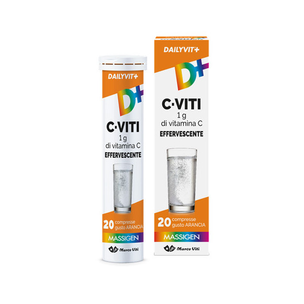 DAILYVIT+ C VITI 1G DI VITAMINA C EFFERVESCENTE 20 COMPRESSE