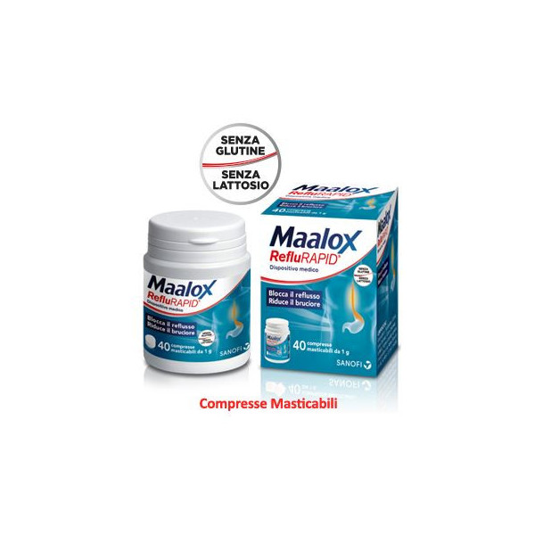 MAALOX REFLURAPID 40 COMPRESSE MASTICABILI