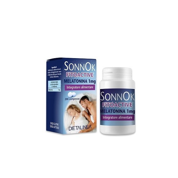 SONNOK FITOACTIVE MELATONINA 1MG 200 COMPRESSE DIETALINEA