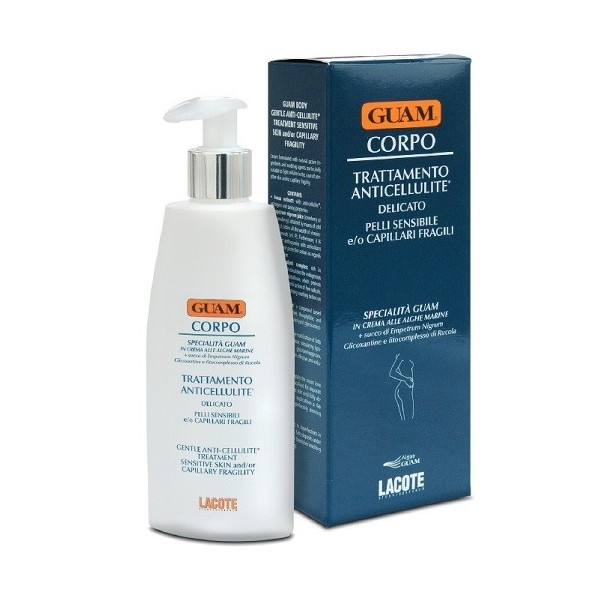 GUAM CREMA CORPO TRATTAMENTO ANTICELLULITE DELICATO PER PELLI SENSIBILI E O CAPILLARI FRAGILI 200 ML