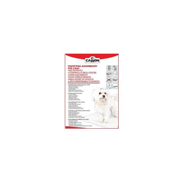 TAPPETINO ASSORBENTE CANI 60X60 25 PEZZI