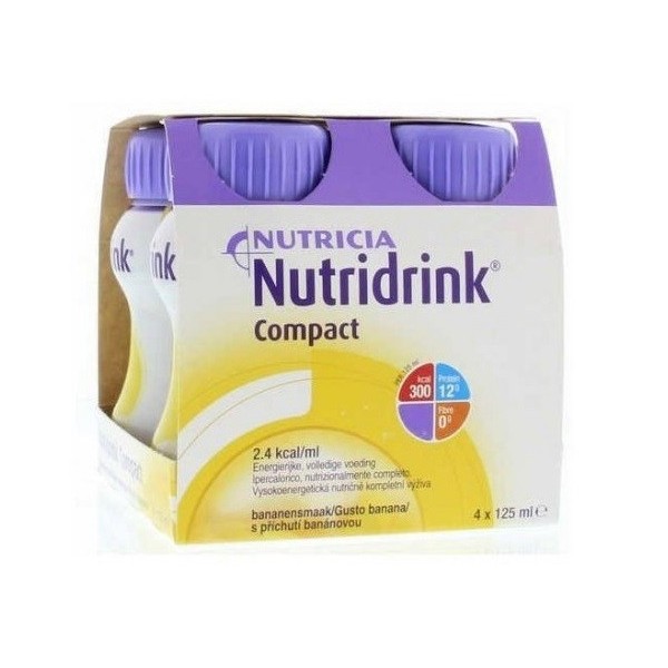 NUTRICIA NUTRIDRINK COMPACT GUSTO BANANA 4 BOTTIGLIE DA 125 ML