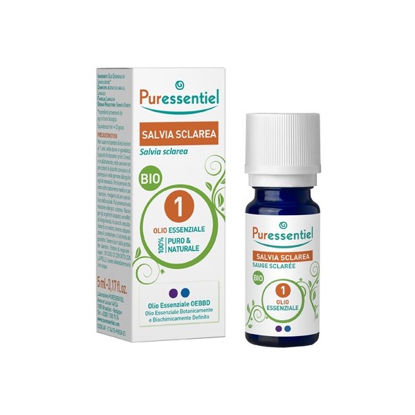 PURESSENTIEL SALVIA SCLAREA OLIO ESSENZIALE BIO 10 ML