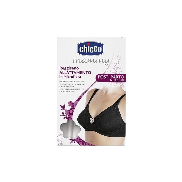 CHICCO MAMMY REGGISENO MICROFIBRA ALLATTAMENTO NERO 6C