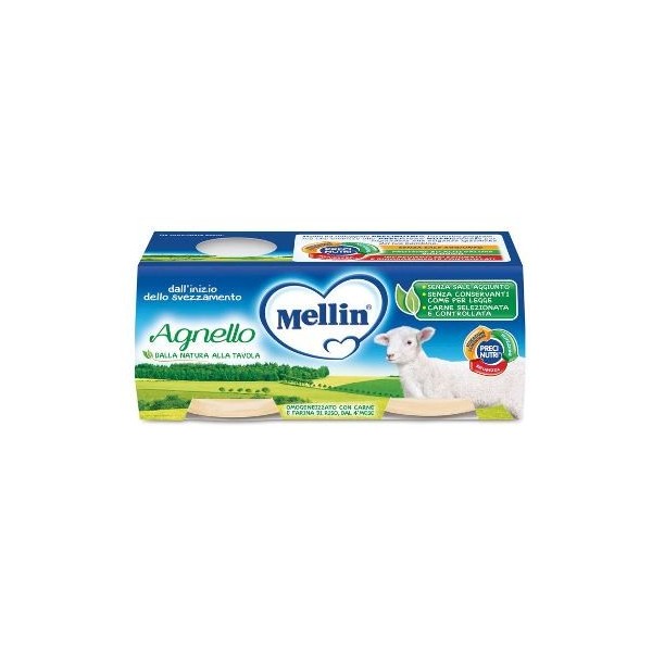 MELLIN OMOGENEIZZATO AGNELLO 2 X 120 G