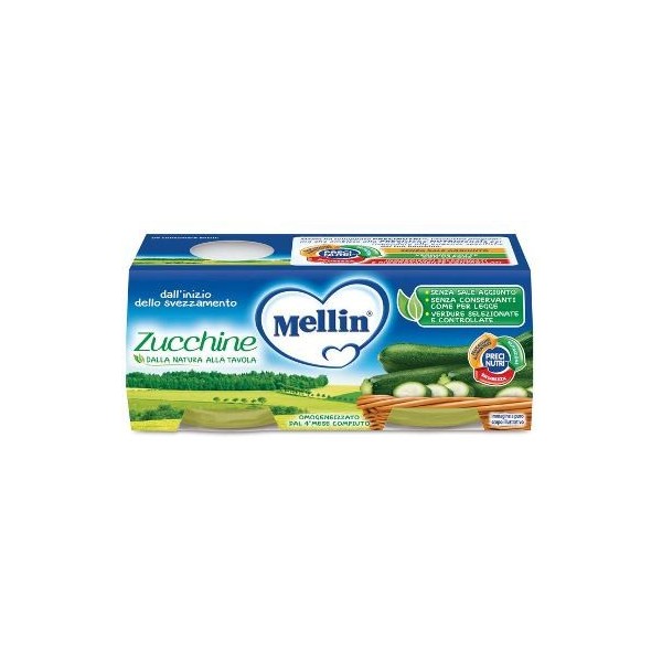MELLIN OMOGENEIZZATO ZUCCHINE 2 X 80 G