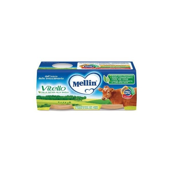 MELLIN OMOGENEIZZATO VITELLO 2 X 80 G