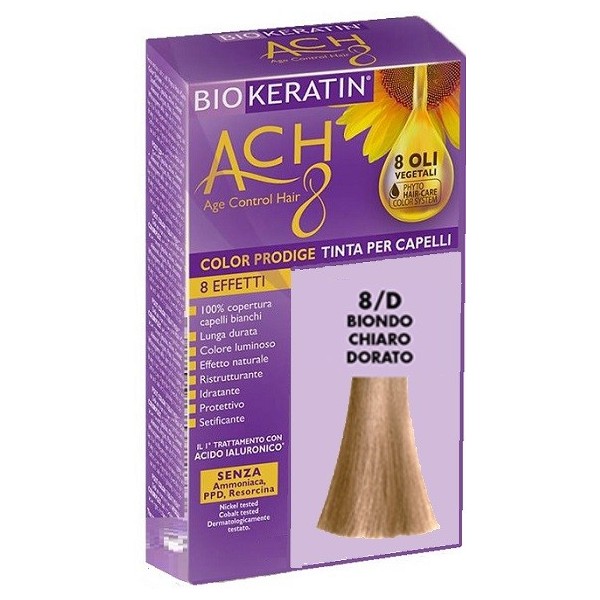 BIOKERATIN ACH8 COLOR PRODIGE 8/D BIONDO CHIARO DORATO