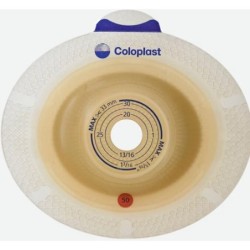 PLACCA PER UROSTOMIA SISTEMA A 2 PEZZI SENSURA XPRO CONVEX LIGHT FORO RITAGLIABILE 15-33MM FLANGIA 50MM 5 PEZZI