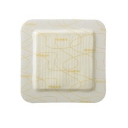 MEDICAZIONE BIATAIN IN SCHIUMA DI POLIURETANO CON BORDO ADESIVO IN SILICONE 10X10 CM 10 PEZZI