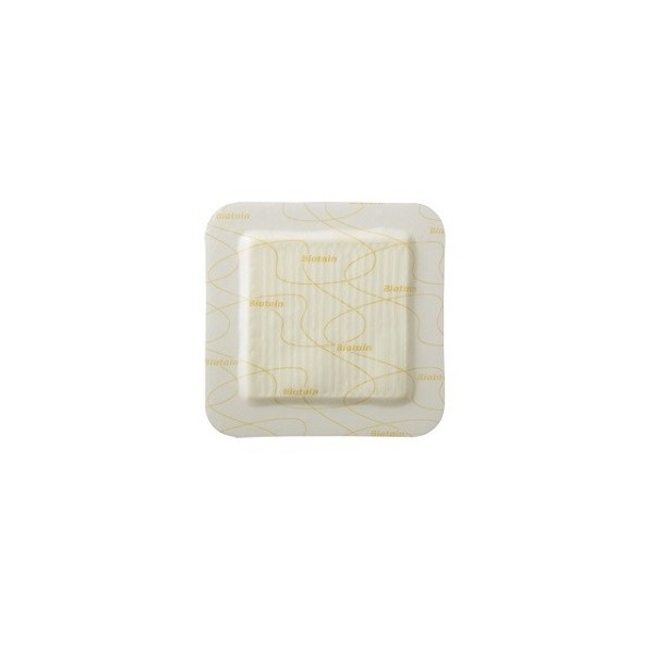 MEDICAZIONE BIATAIN IN SCHIUMA DI POLIURETANO CON BORDO ADESIVO IN SILICONE 10X10 CM 10 PEZZI