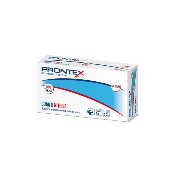 PRONTEX GUANTO IN NITRILE SENZA POLVERE PICCOLO 6/7 100 PEZZI