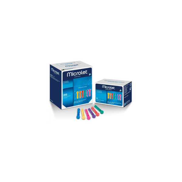 LANCETTE PUNGIDITO PER APPARECCHIO MICROLET LANCETS 200 PEZZI
