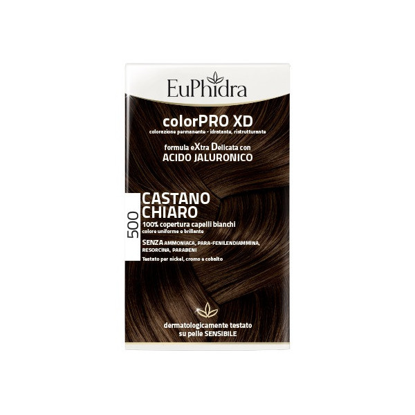 EUPHIDRA COLORPRO XD 500 CAST CHIARO GEL COLORANTE CAPELLI IN FLACONE + ATTIVANTE + BALSAMO + GUANTI