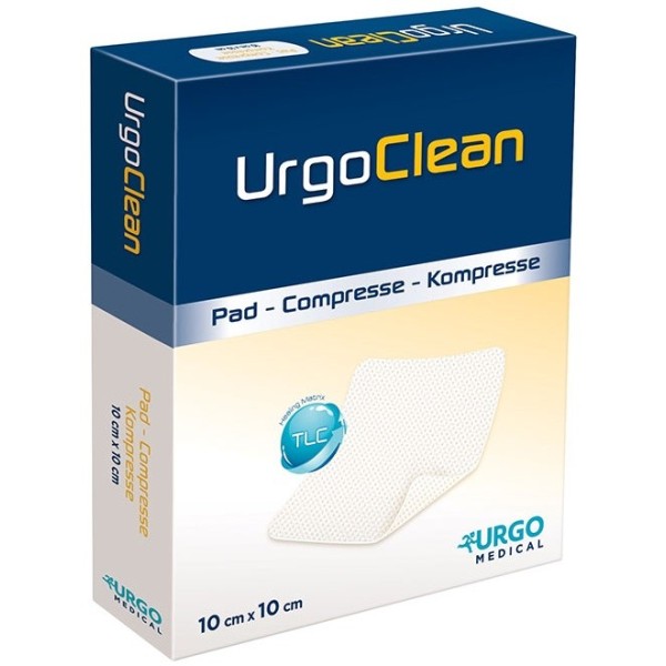 MEDICAZIONE TNT ASSORBENTE GELIFICANTE URGOCLEAN 10X10CM 10 PEZZI