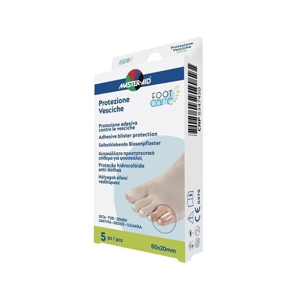 IDROCOLLOIDE MASTER-AID FOOTCARE VESCICHE DITA 60X20 MM 5 PEZZI A2
