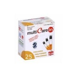 TEST TRIGLICERIDI MULTICARE IN STRISCE CON ASPRIAZIONE CAPILLARE 25 PEZZI