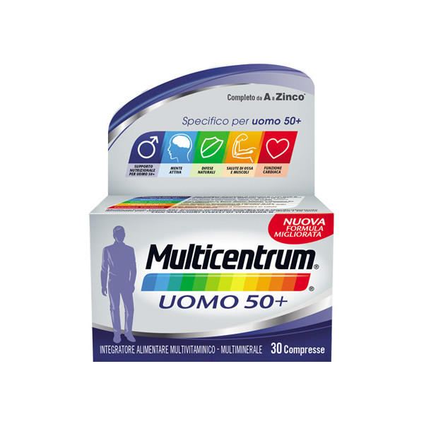 MULTICENTRUM UOMO 50+ 30 COMPRESSE