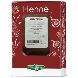 HENNE COLORANTE CAPELLI CASTANO 100 G