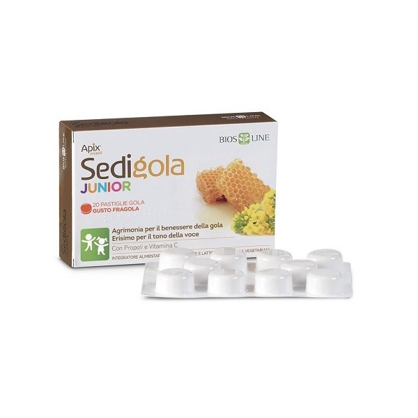 APIX PROPOLI SEDIGOLA JUNIOR FRAGOLA 20 PASTIGLIE BIOSLINE