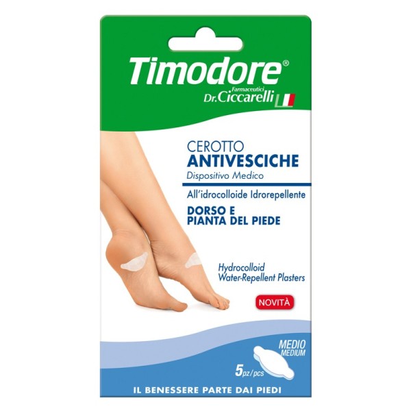 TIMODORE CEROTTO ANTIVESCICHE DORSO E PIANTA PIEDE 5 PEZZI