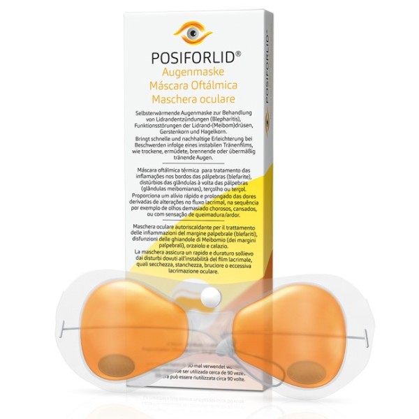 POSIFORLID 2 MASCHERA PER OCCHI PER TRATTAMENTO TERMICO PER BLEFARITE E DISFUNZIONE MEIBOMDRUSEN