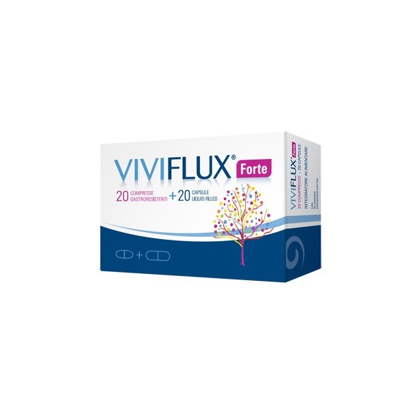 VIVIFLUX FORTE 20 COMPRESSE GASTRORESISTENTI + 20 CAPSULE LIQUID FILLER