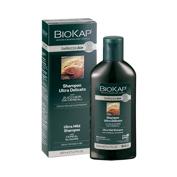 BIOKAP BELLEZZA BIO SHAMPOO ULTRA DELICATO COSMOS ECOCERT 200 ML BIOSLINE