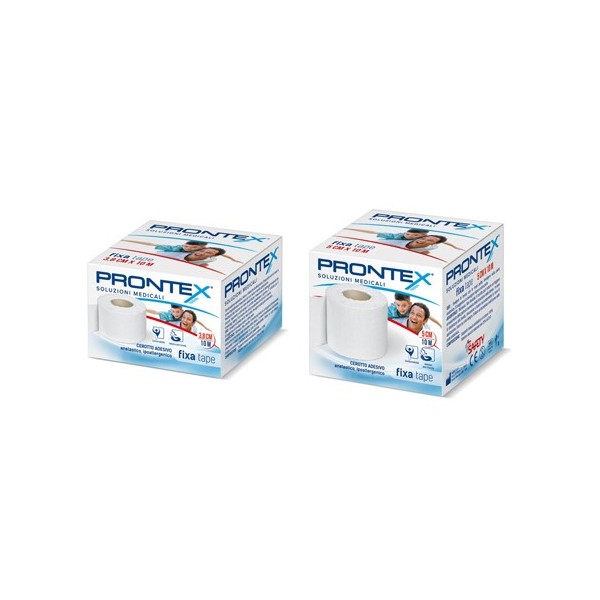 BENDA IN COTONE PRONTEX FIXA TAPE M 10 X 3,8 CM BIANCO