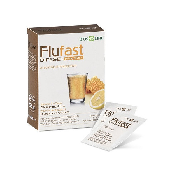 APIX PROPOLI FLUFAST DIFESE+ 20 BUSTINE EFFERVESCENTI BIOSLINE