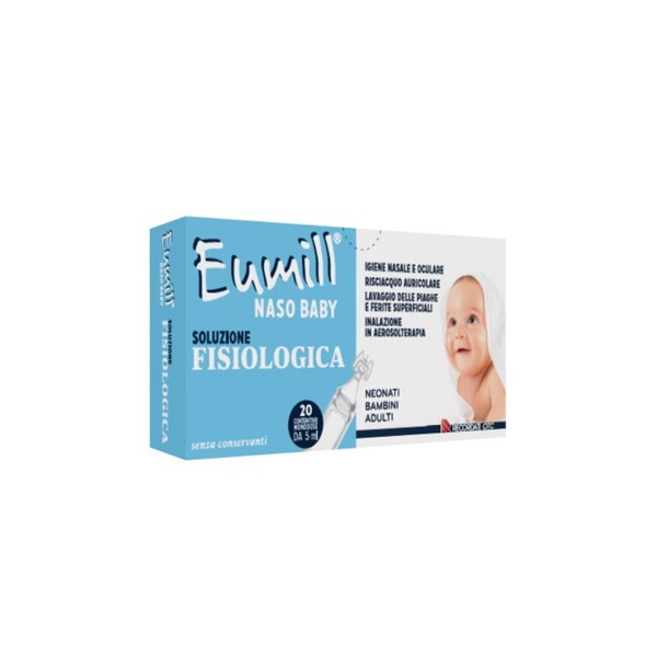 EUMILL NASO BABY SOLUZIONE FISIOLOGICA 20 CONTENITORI MONODOSE 5 ML