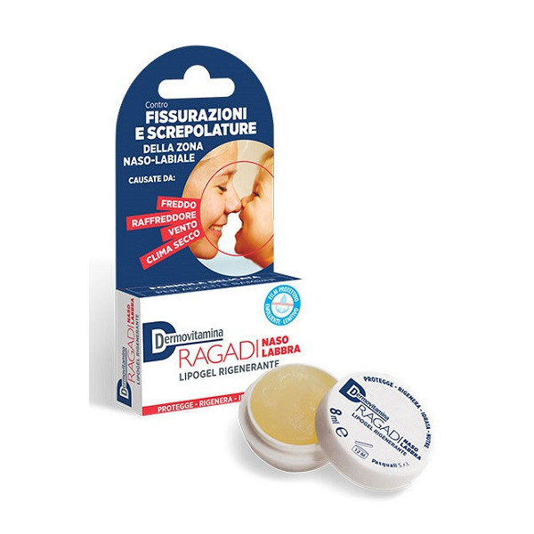 DERMOVITAMINA RAGADI NASO E LABBRA LIPOGEL RIGENERANTE 8 ML