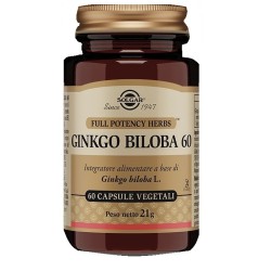 GINKGO BILOBA 60 60 CAPSULE VEGETALI