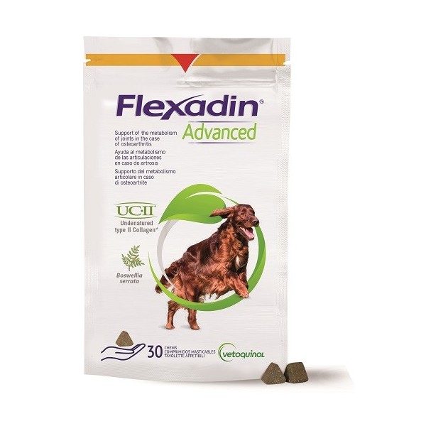 FLEXADIN ADVANCED CANE TUTTE LE TAGLIE 30 TAVOLETTE APPETIBILI