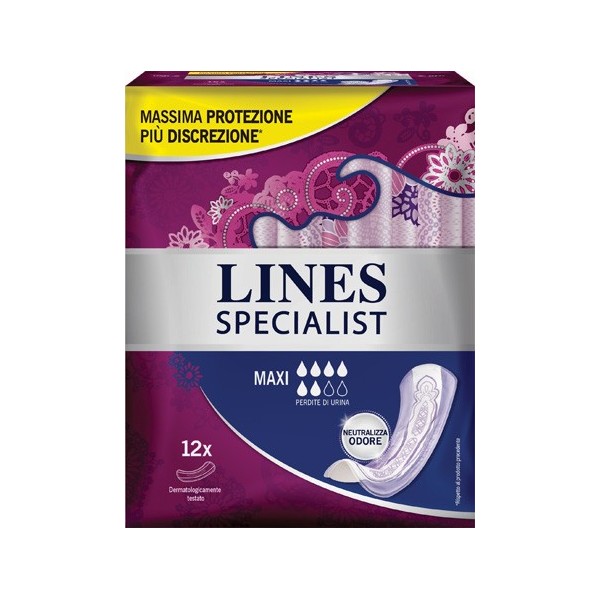 LINES SPECIALIST PANNOLONE MAXI FARMA 12 PEZZI