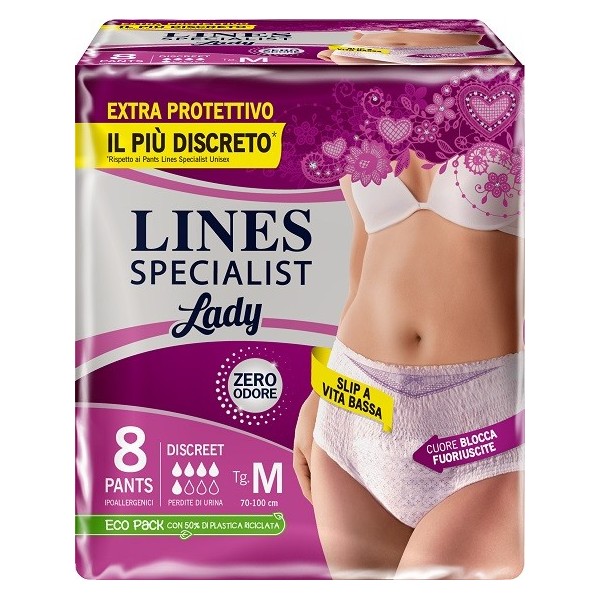 LINES SPECIALIST PANTS DISCREET M FARMA 8 PEZZI