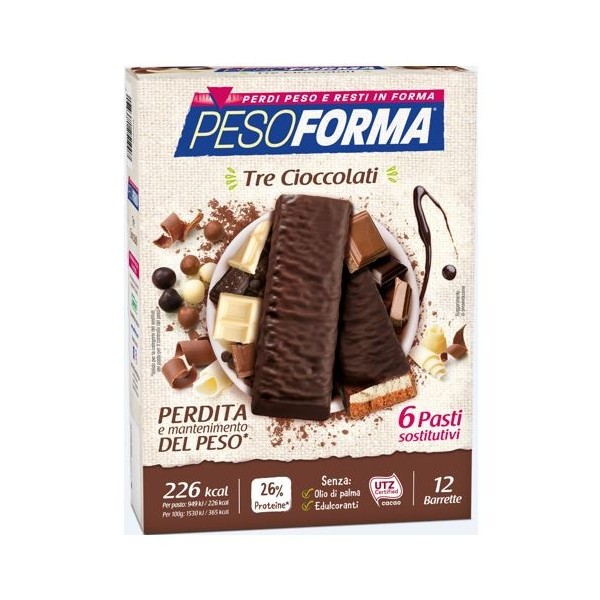 PESOFORMA BARR 3 CIOCCOLATI 372 G